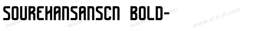 sourehansanscn bold字体转换
